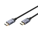 Unitek C1626GY01-1.5M DisplayPort 2.1 kabelis, 8K@120Hz, 1,5 m, juodas/pilkas