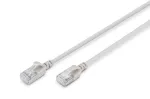 DIGITUS Slim Patch laidas CAT6A F/FTP 3m pilkas