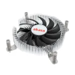 Akasa AK-CC6609EP01 žemo profilio procesoriaus au&scaron;intuvas, Intel LGA1700, 21,8 mm auk&scaron;čio