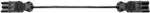 Maitinimo laidas Bachmann 375.080 Juodas 0,3 m