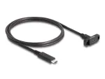 DeLOCK SuperSpeed USB 10 Gbps kabelis USB Type-C ki&scaron;tukas į lizdą 1 m juodas