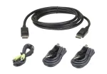 ATEN 2L-7D03UDPX4 Secure KVM kabelių rinkinys, DisplayPort + USB + audio, 3 m