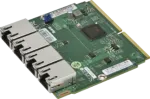 Super Micro Supermicro papildymo kortelė AOC-MGP-i4M &ndash; tinklo adapteris &ndash; Gigabit Ethernet x 4 (AOC-MGP-i4M-O)