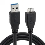 ROLINE USB 3.0 kabelis, USB A (vyri&scaron;kas) &ndash; Micro-USB B (vyri&scaron;kas), 15 cm, juodas (11.02.8876)