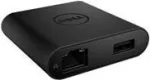 Dell DA200 - i&scaron;orinis vaizdo adapteris - USB-C - D-Sub, HDMI - skirtas Inspiron 5502, 7306 2-in-1, Precision 75XX, Vostro 53XX, 5502, 7500, XPS 13 93XX (MVF8N)