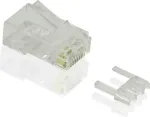 VALUE Netzwerkanschluss - RJ-45 (M) - ungeschirmt - CAT 6e - durchsichtig (Packung mit 100)