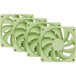Kompiuterio au&scaron;inimo ventiliatorių rinkinys HYTE FA12-MM-4 120 mm, 1500 RPM, 72 m&sup3;/h, 1.6 mmH₂O, Fluid Dynamic Bearing, žalia, 4 vnt.