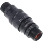 Eiszapfen Schnellverschlusskupplungsset mit Doppel Schottverschraubung G1/4 IG - Deep Black (schwarz (matt), f&uuml;r weiche Schl&auml;uche (PVC, Silikon, Neopr
