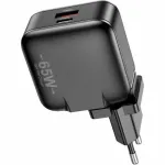 Įkroviklis GaN 65W USB+USB-C EU+US