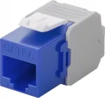 Wentronic Goobay CAT 6a KeyStone RJ45 Ki&scaron;tukas, Neekranuotas, 500MHz, Mėlynai-Baltas (90688)