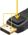 Goobay 64849 DisplayPort kabelis 1 m Juodas (64849)