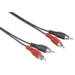 Hama 00205085 garso kabelis 1,5 m 2 x RCA juodas