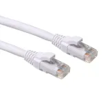 ACT White 1,50 m U/UTP CAT6A patch kabelis su apsauga nuo užkliuvimo ir RJ45 jungtimis