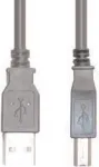 USB laidas e+p CC 502 USB 2.0 1,5 m USB A USB B pilkas