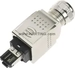 RJ45 jungtis Harting Han PushPull 09 35 226 0401 tiesi, 4 poliai, skydinis montavimo įdėklas