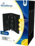 MEDIARANGE BOX35-8 - jewel dėklas - 8 diskų - juodas - plastikinis - 120 mm - atsparus dulkėms - atsparus įbrėžimams