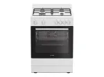 INDESIT I6G5KCW dujinė kaitlentė su elektrine orkaite, balta, 60 cm, 72 L