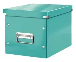 Leitz Storage Box Click & Store WOW Cube Medium, Turkio, Kartonas, 260 mm, 260 mm, 240 mm