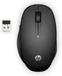 HP Dual Mode Black Mouse 300, de&scaron;inei rankai, optinė, RF belaidė, 3600 DPI, juoda