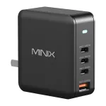 MINIX NEO-P165 GaN sieninis įkroviklis su 3x USB-C ir 1x USB-A prievadais, 165 W