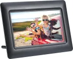 AGFAPHOTO Agfa Photo LED HD 7 Skaitmeninis nuotraukų rėmelis su laikrodžiu ir kalendoriumi APF700 Juodas