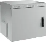 EFB Electronics 19 inch Sieninis korpusas IP55, 12U, plieninės durys, gylis 600 mm, RAL 7035 &scaron;viesiai pilka