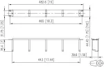 METZ CONNECT 19 inch 1U 75mm Patch Panel RAL 9005 Black 130894-03-29-E