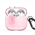 Dux Ducis Apple AirPods 4 PECL Series PC+TPU dangtelis su kabliuku Rožinis