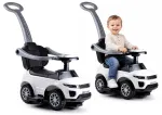 LEAN CARS 614W Vaiki&scaron;kas triratukas su tėvų rankena - Baltas
