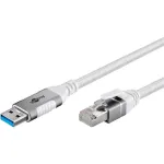 Goobay 74160 &ndash; USB 3.0 tipo A &ndash; Gigabit Ethernet adapterio laidas 3 m &ndash; tinklo adapteris &ndash; 1.000 Mbps