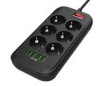 ColorWay CW-CHE64B lizdas su USB jungtimis, 10 A, 17 W