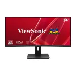ViewSonic VA3420C-2 34 colių lenktas UWQHD biuro monitorius, 3440x1440, VA, 120Hz, HDR10, USB-C