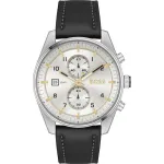 BOSS Vyri&scaron;kas laikrodis 1514147 44mm Nerūdijantis plienas Mėlynas ciferblatas Chronografas
