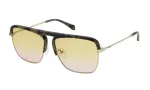 ZADIG & VOLTAIRE SZV321 akiniai nuo saulės &ndash; vyri&scaron;ki pilotiniai/kvadratiniai rėmeliai &ndash; juodi &ndash; pilki lę&scaron;iai &ndash; 60/13/140 mm
