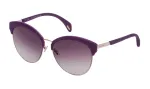 POLICE Moteri&scaron;ki Akiniai nuo Saulės SPL6195608FF Havana Acetato Rėmelis Rudi Polikarbonato Lę&scaron;iai 56mm