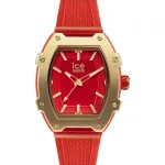 ICE 23320 moteri&scaron;kas laikrodis (36mm) &ndash; raudonas silikoninis dirželis, kvarcinis analoginis