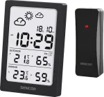 SENCOR Multifunctional Weather Station SWS 2300 B - Radio-Controlled Clock, Indoor/Outdoor Temperature & Humidity, Wireless Sensor
