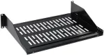 DELTA OPTICAL P19-2U/356*P2 19 colių 2U fiksuota lentyna stovo spintelei, 356 mm, juoda