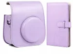 LOVEINSTANT 2-in-1 Case Set for Fuji Instax Mini 11 + Album Purple