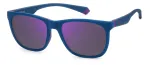 POLAROID PLD2140S802 Unisex Rectangular Sunglasses - Havana/Brown - Polarized UV400