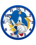 KIDS Sonic The Hedgehog sieninis laikrodis 25 cm, apvalus, plastikinis, analoginis, kvarcinis, įvairiaspalvis