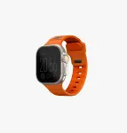 UNIQ Stride Apple Watch Series 1/2/3/4/5/6/7/8/9/SE/SE2/SE3/Ultra/Ultra 2/Ultra 3 42/44/45/49mm FKM Rubber Strap Volt Orange