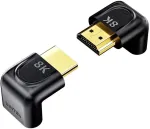 UNITEK 8K HDMI Angled Adapter 90&deg; and 270&deg; (2-Pack) - Black