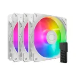 Cooler Master SickleFlow Edge 120 ARGB 3-in-1 trijų baltų ventiliatorių rinkinys, 120 mm, MFX-B2DW-253P2-R2