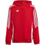 adidas Tiro 24 vaikų treniruočių striukė raudona/balta 164cm