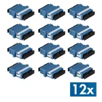 LogiLink SC Duplex &scaron;viesolaidžio adapteris, 12 vnt., su flan&scaron;u, mėlynas