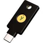 YubiKey 5C NFC saugos raktas - juoda/auksinė
