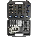 NEO TOOLS TOP-11-263 Common Rail purk&scaron;tukų nuotėkio testerio rinkinys dyzeliniams varikliams, 6 cilindrų diagnostikos komplektas su adapteriais ir dėklu