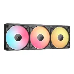 CORSAIR iCUE Link RX360 II Unified Frame RGB 120mm PWM ventiliatorių rinkinys (3 vnt.) &ndash; juoda