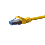 DSIT CAT6a U/UTP 100% vario Ethernet trumpiklis, RJ45, 1 m, geltonas
